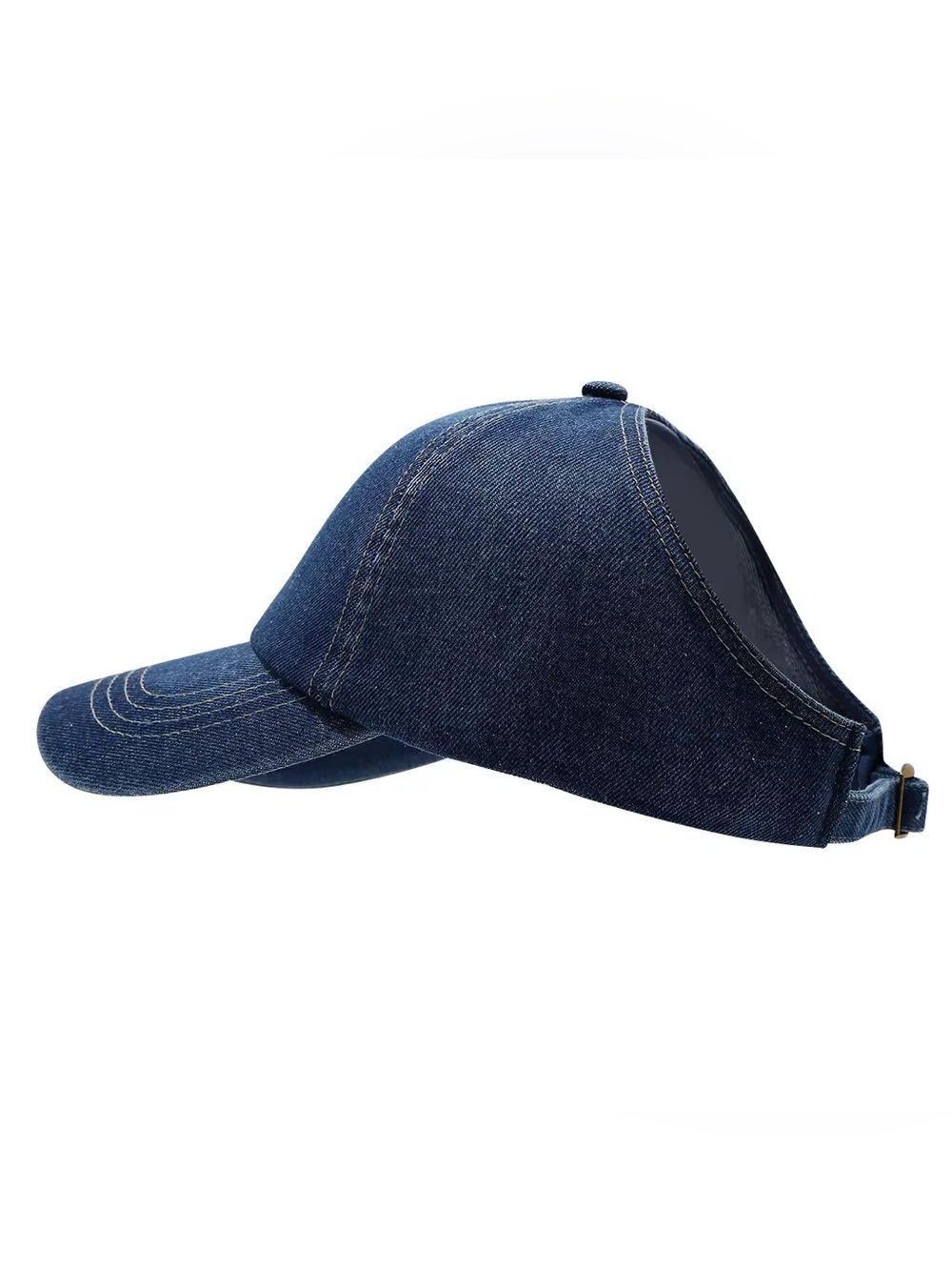 ❤️Buy Now Price❤️ Denim Ponytail Baseball Cap, Backless Messy Bun Hat - Choose 1 - Picture 2 of 16